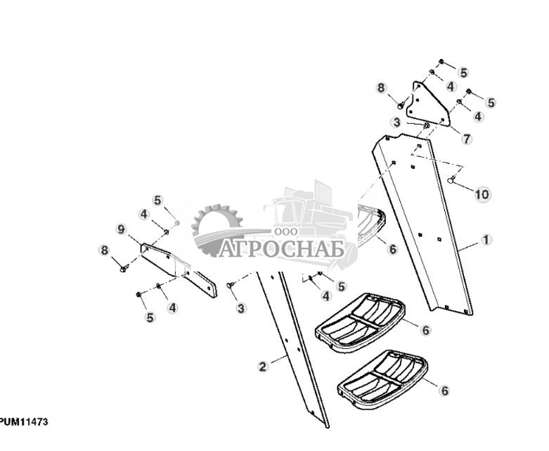 ПРАВАЯ СТУПЕНЬКА (КАБИНА) (ДОПОЛНИТЕЛЬНОЕ ОБОРУДОВАНИЕ) - ST305259 443.jpg